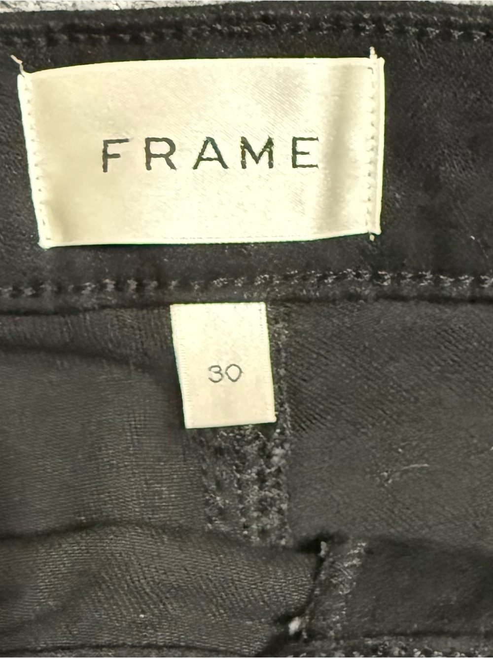 New FRAME The Reboot High Waist Ankle Length Bootcut Jeans Black Size 30 - Picture 8 of 12